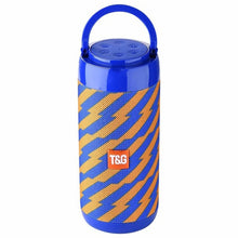 Load image into Gallery viewer, TG113C Column Portable Bluetooth Mini Speaker FM Radio Waterproof Subwoofer Phone Holder Wireless Loundpeakers