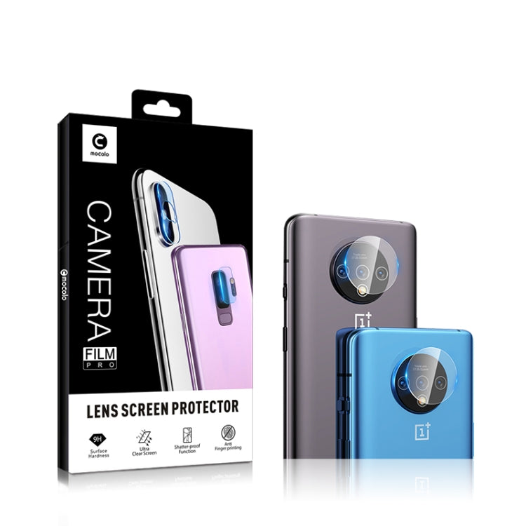 2pcs mocolo 0.15mm 9H 2.5D Round Edge Rear Camera Lens Tempered Glass Film, For Oneplus 7T