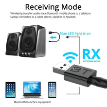 Load image into Gallery viewer, BT005 5.0 USB Bluetooth Receiver Speaker Amplifier AUX Audio I Car Wireless Stereo Bluetooth Stick Adapter