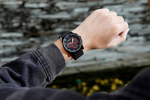 Load image into Gallery viewer, SANDA 5009 Business Fashion Three Eye Six Needle Casual Leather Waterproof Men Quartz Watch