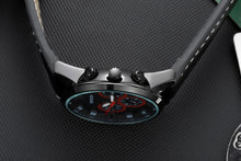 Load image into Gallery viewer, SANDA 5009 Business Fashion Three Eye Six Needle Casual Leather Waterproof Men Quartz Watch