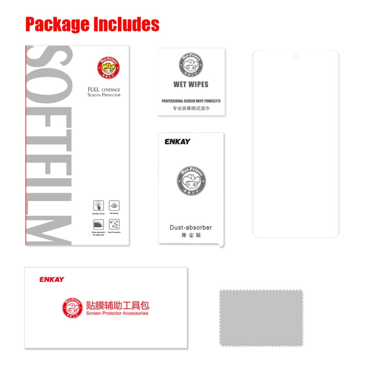 ENKAY Hat-Prince 3D Full Screen PET Curved Hot Bending HD Screen Protector Soft Film