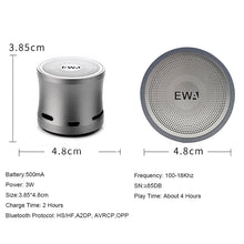 Load image into Gallery viewer, EWA A109M  Portable Bluetooth Speaker Wireless Heavy Bass Bomm Box Subwoofer Phone Call Surround Sound Bluetooth Shower Speaker