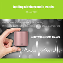 Load image into Gallery viewer, EWA A107 TWS Portable Super Mini Bluetooth Speaker Wireless Subwoofer Boom Box Computer Speakers Bocinas Shower Speaker