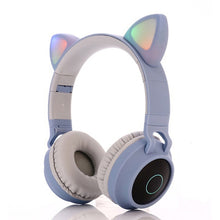 Load image into Gallery viewer, Cute Cat Ear Bluetooth 5.0 Headphones Foldable On-Ear Stereo Wireless Headset Headphone with Mic / LED Light / FM Radio / TF Card, SYA00833501F, SYA00833501A, SYA00833501B, SYA00833501C, SYA00833501D, SYA00833501E
