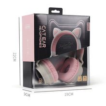 Load image into Gallery viewer, Cute Cat Ear Bluetooth 5.0 Headphones Foldable On-Ear Stereo Wireless Headset Headphone with Mic / LED Light / FM Radio / TF Card, SYA00833501F, SYA00833501A, SYA00833501B, SYA00833501C, SYA00833501D, SYA00833501E