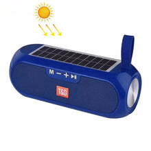 Load image into Gallery viewer, T&amp;G TG182 Portable Column Wireless Stereo Music Box Solar Power waterproof USB AUX FM radio super bass