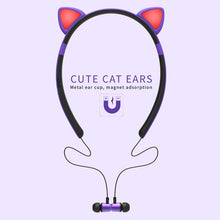 Load image into Gallery viewer, ZW29 Cat Ear Stereo Sound HIFI Fashion Outdoor Portable Sports Wireless  Bluetooth Headset with Mic &amp; LED Light Glowing