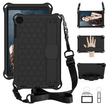 Load image into Gallery viewer, Honeycomb Design EVA + PC Four Corner Anti Falling Flat Protective Shell With Straps, For iPad mini 5 / 4 / 3 / 2 /1