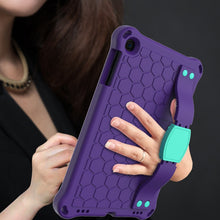 Load image into Gallery viewer, Honeycomb Design EVA + PC Four Corner Anti Falling Flat Protective Shell With Straps, For iPad mini 5 / 4 / 3 / 2 /1