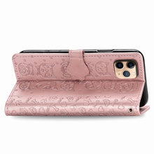 Load image into Gallery viewer, Cute Cat and Dog Embossed Horizontal Flip PU Leather Case with Holder / Card Slot / Wallet / Lanyard, For iPhone 11 Pro Max, For iPhone XS/X, For iPhone XR