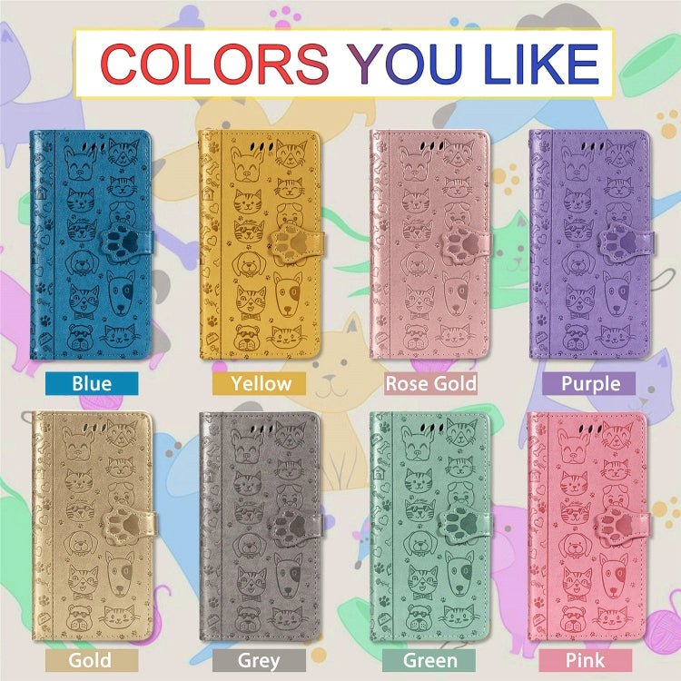 Cute Cat and Dog Embossed Horizontal Flip PU Leather Case with Holder / Card Slot / Wallet / Lanyard, For iPhone 11 Pro Max, For iPhone XS/X, For iPhone XR