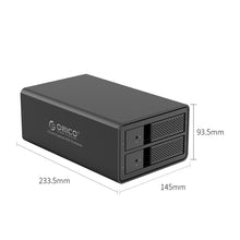 Load image into Gallery viewer, ORICO 9528RU3 3.5-Inch External Hard Drive Enclosure with RAID