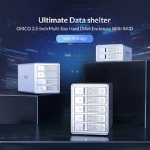 Load image into Gallery viewer, ORICO 9528RU3 3.5-Inch External Hard Drive Enclosure with RAID