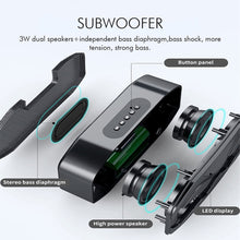 Load image into Gallery viewer, M5 Cool Owl Design Bluetooth Speaker LED Flash Wireless Loudspeaker FM Radio Alarm Clock TF Card