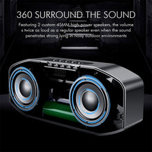 Load image into Gallery viewer, M5 Cool Owl Design Bluetooth Speaker LED Flash Wireless Loudspeaker FM Radio Alarm Clock TF Card