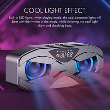 Load image into Gallery viewer, M5 Cool Owl Design Bluetooth Speaker LED Flash Wireless Loudspeaker FM Radio Alarm Clock TF Card