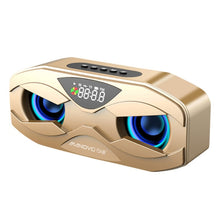Load image into Gallery viewer, M5 Cool Owl Design Bluetooth Speaker LED Flash Wireless Loudspeaker FM Radio Alarm Clock TF Card