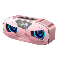 Load image into Gallery viewer, M5 Cool Owl Design Bluetooth Speaker LED Flash Wireless Loudspeaker FM Radio Alarm Clock TF Card