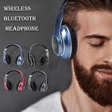 Load image into Gallery viewer, VJ033 Multi-function Upgrade Bluetooth 5.0 Headset Stereo Wireless LED Microphone FM Radio Headset