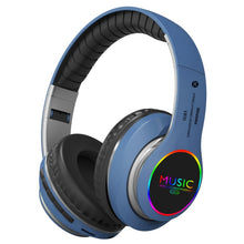 Load image into Gallery viewer, VJ033 Multi-function Upgrade Bluetooth 5.0 Headset Stereo Wireless LED Microphone FM Radio Headset