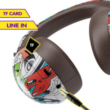 Load image into Gallery viewer, VJ086 Graffiti Headset Wireless Sports Bluetooth Headset Water Transfer Color Print Headset, Support TF, FM
