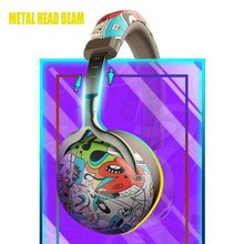 Load image into Gallery viewer, VJ086 Graffiti Headset Wireless Sports Bluetooth Headset Water Transfer Color Print Headset, Support TF, FM