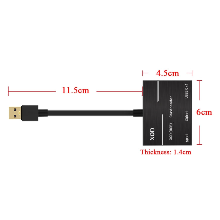 Onten 5212B USB3.0 To XQD + SD Card High-Speed Card Reader, 5212B
