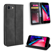 Load image into Gallery viewer, For iPhone SE (2020) Magnetic Buckle Retro Crazy Horse Texture Horizontal Flip Leather Case  , with Holder &amp; Card Slots &amp; Photo Frame, For iPhone SE 2022 / SE 2020