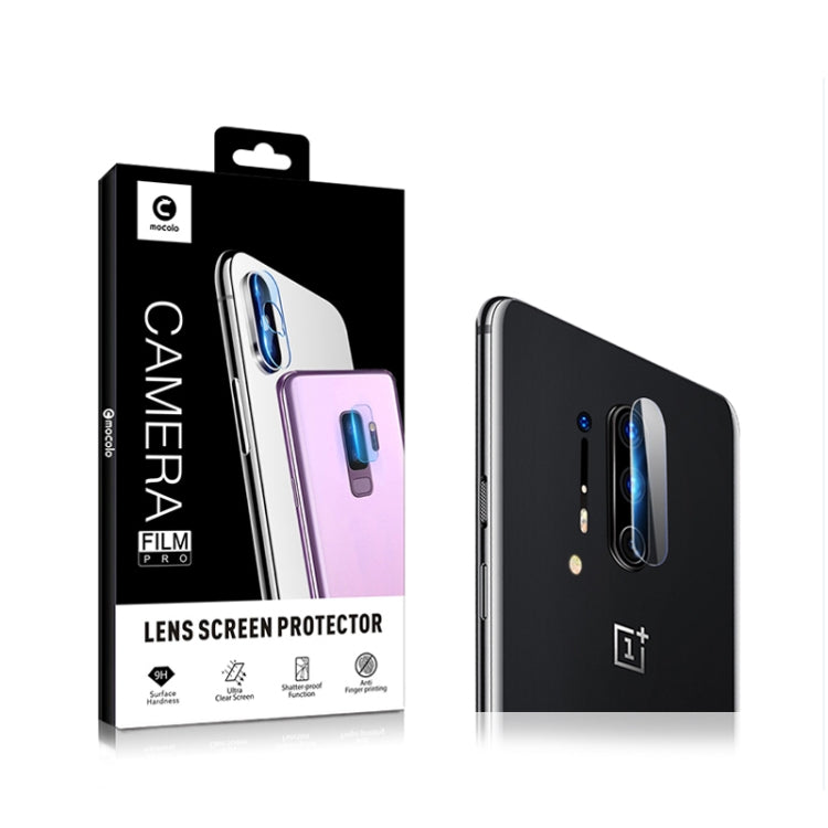 mocolo 0.15mm 9H 2.5D Round Edge Rear Camera Lens Tempered Glass Film, For Oneplus 8, For Oneplus 8 Pro