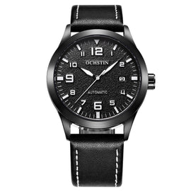 Ochstin 62028 Fashion Fully Automatic Mechanical Watch Waterproof Men  Leisure Mechanical Watch Calendar Leather Watch