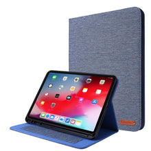 Load image into Gallery viewer, Horizontal Flip TPU + Fabric PU Leather Protective Case with Name Card Clip, For iPad Pro 11(2020)