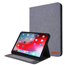 Load image into Gallery viewer, Horizontal Flip TPU + Fabric PU Leather Protective Case with Name Card Clip, For iPad Pro 11(2020)