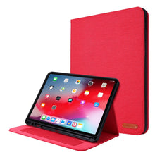 Load image into Gallery viewer, Horizontal Flip TPU + Fabric PU Leather Protective Case with Name Card Clip, For iPad Pro 11(2020)