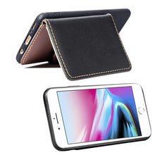 Load image into Gallery viewer, For iPhone SE (2020) Leaf Buckle Litchi Texture Card Holder PU + TPU Case with Card Slot &amp; Wallet &amp; Holder &amp; Photo Frame, Black, Red, Green, Blue, Brown
