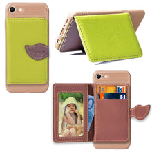 Load image into Gallery viewer, For iPhone SE (2020) Leaf Buckle Litchi Texture Card Holder PU + TPU Case with Card Slot &amp; Wallet &amp; Holder &amp; Photo Frame, Black, Red, Green, Blue, Brown