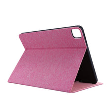 Load image into Gallery viewer, Horizontal Flip TPU + Fabric PU Leather Protective Case with Name Card Clip, For iPad Pro 12.9(2020)