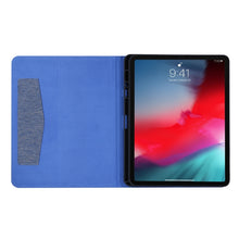 Load image into Gallery viewer, Horizontal Flip TPU + Fabric PU Leather Protective Case with Name Card Clip, For iPad Pro 12.9(2020)