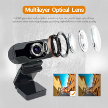 Load image into Gallery viewer, HD 1080P Webcam Built-in Microphone Smart Web Camera USB Streaming Beauty Live Camera for Computer Android TV