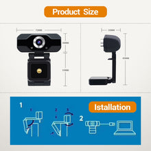 Load image into Gallery viewer, HD 1080P Webcam Built-in Microphone Smart Web Camera USB Streaming Beauty Live Camera for Computer Android TV