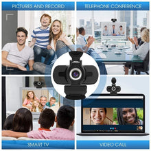 Load image into Gallery viewer, Full HD 1080P Web Camera With Noise Cancellation Microphone Skype Streaming Live Camera for Computer Android TV