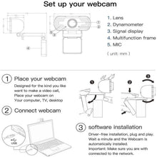 Load image into Gallery viewer, Full HD 1080P Web Camera With Noise Cancellation Microphone Skype Streaming Live Camera for Computer Android TV