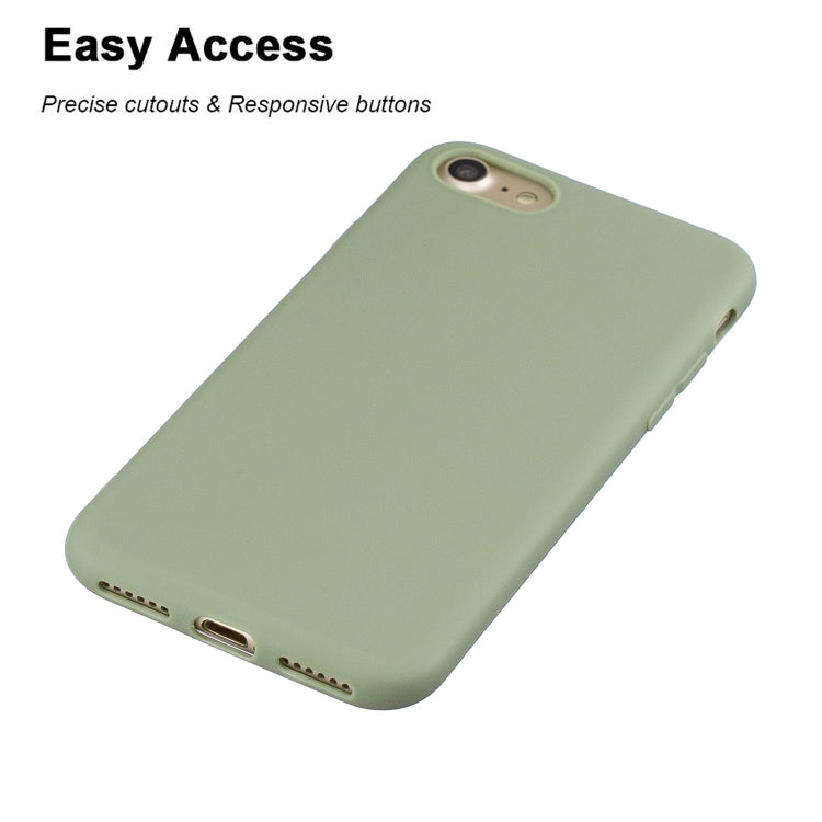 For iPhone SE (2020) Solid Color Aatte TPU Phone Case, Green, Red, Light Blue, Magenta, Yellow, Orange, Skay Blue, Gray, Khaki, Pink