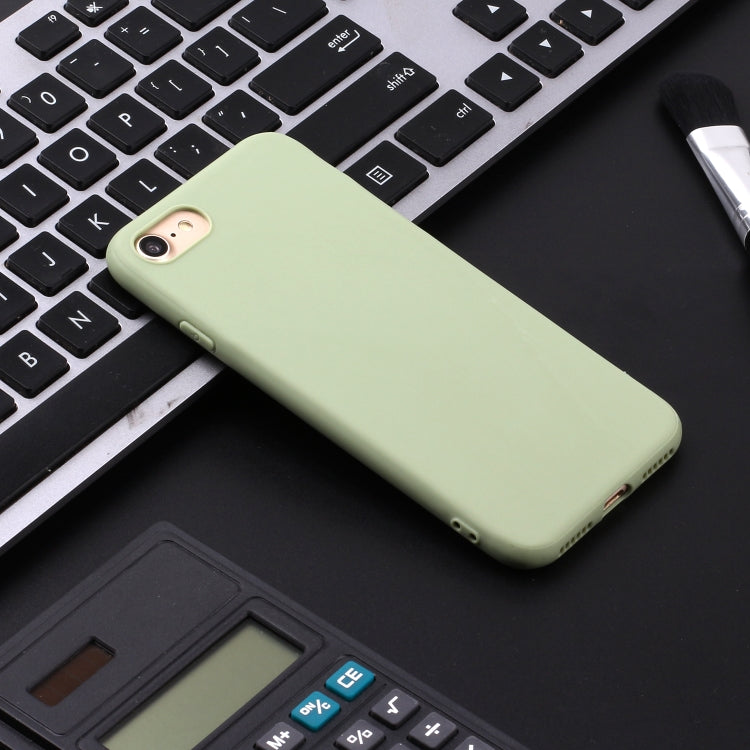 For iPhone SE (2020) Solid Color Aatte TPU Phone Case, Green, Red, Light Blue, Magenta, Yellow, Orange, Skay Blue, Gray, Khaki, Pink