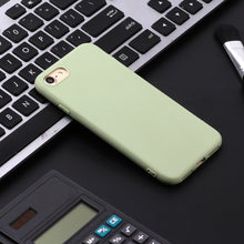 Load image into Gallery viewer, For iPhone SE (2020) Solid Color Aatte TPU Phone Case, Green, Red, Light Blue, Magenta, Yellow, Orange, Skay Blue, Gray, Khaki, Pink