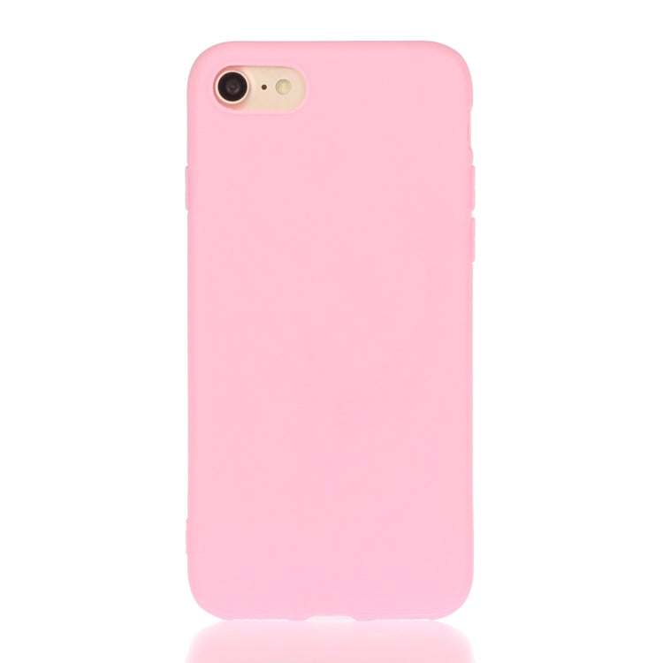 For iPhone SE (2020) Solid Color Aatte TPU Phone Case, Green, Red, Light Blue, Magenta, Yellow, Orange, Skay Blue, Gray, Khaki, Pink