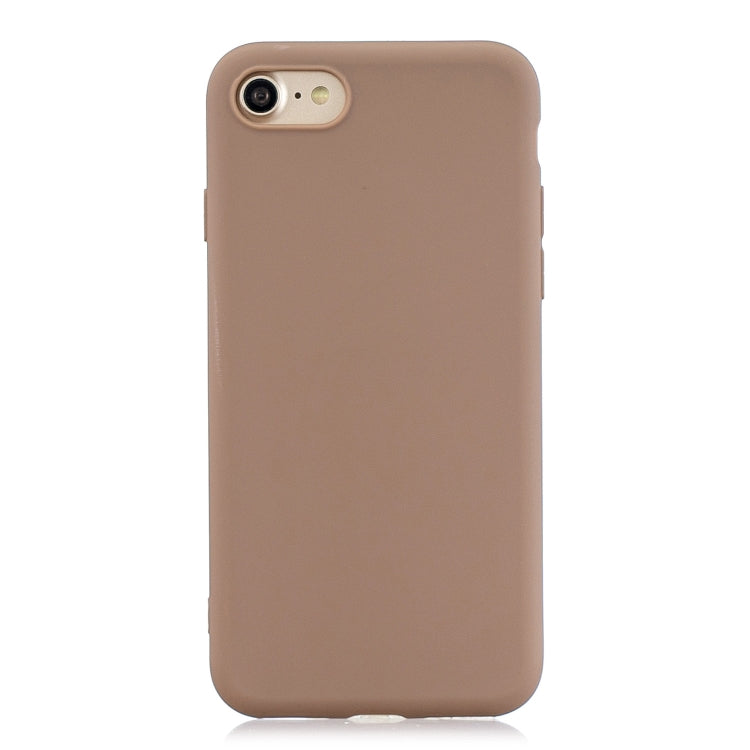 For iPhone SE (2020) Solid Color Aatte TPU Phone Case, Green, Red, Light Blue, Magenta, Yellow, Orange, Skay Blue, Gray, Khaki, Pink