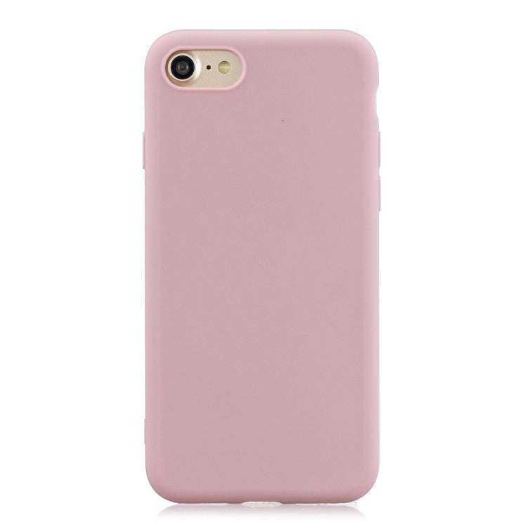 For iPhone SE (2020) Solid Color Aatte TPU Phone Case, Green, Red, Light Blue, Magenta, Yellow, Orange, Skay Blue, Gray, Khaki, Pink