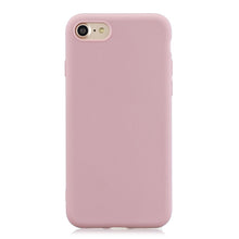 Load image into Gallery viewer, For iPhone SE (2020) Solid Color Aatte TPU Phone Case, Green, Red, Light Blue, Magenta, Yellow, Orange, Skay Blue, Gray, Khaki, Pink
