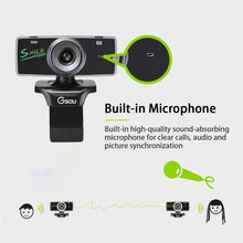 Load image into Gallery viewer, B01 HD Webcam Built-in Microphone Smart Web Camera USB Streaming Live Camera With Noise Cancellation